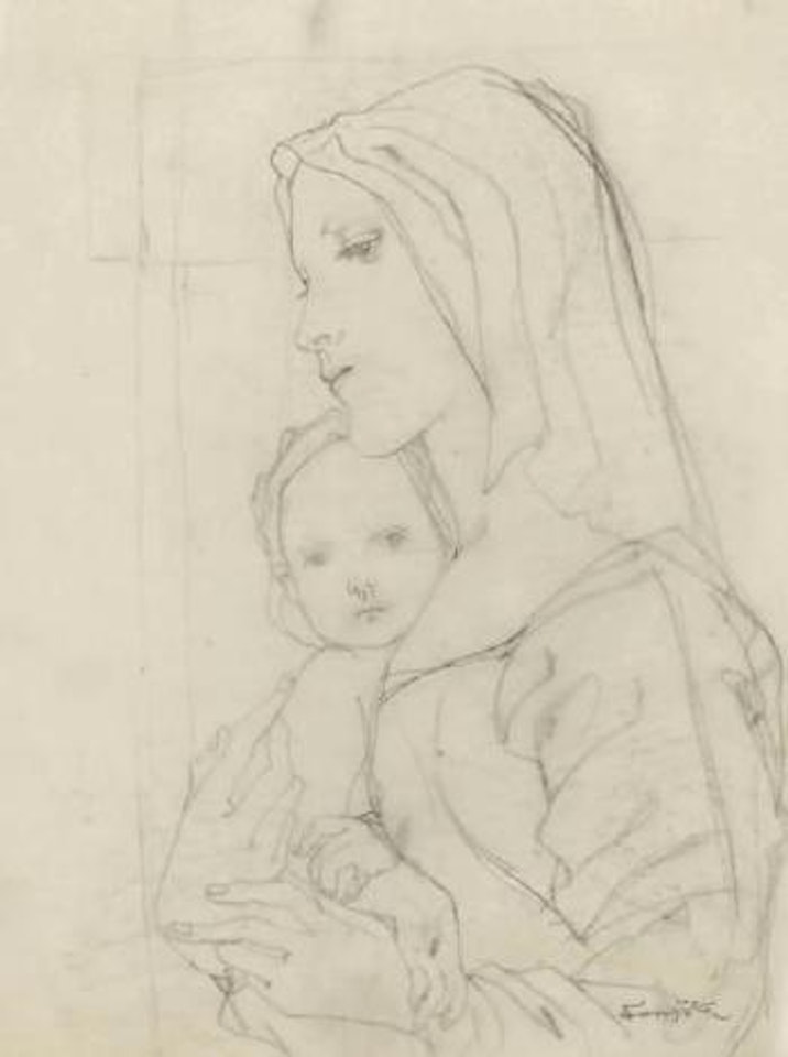 Mère et sa fille by Leonard Tsuguharu Foujita