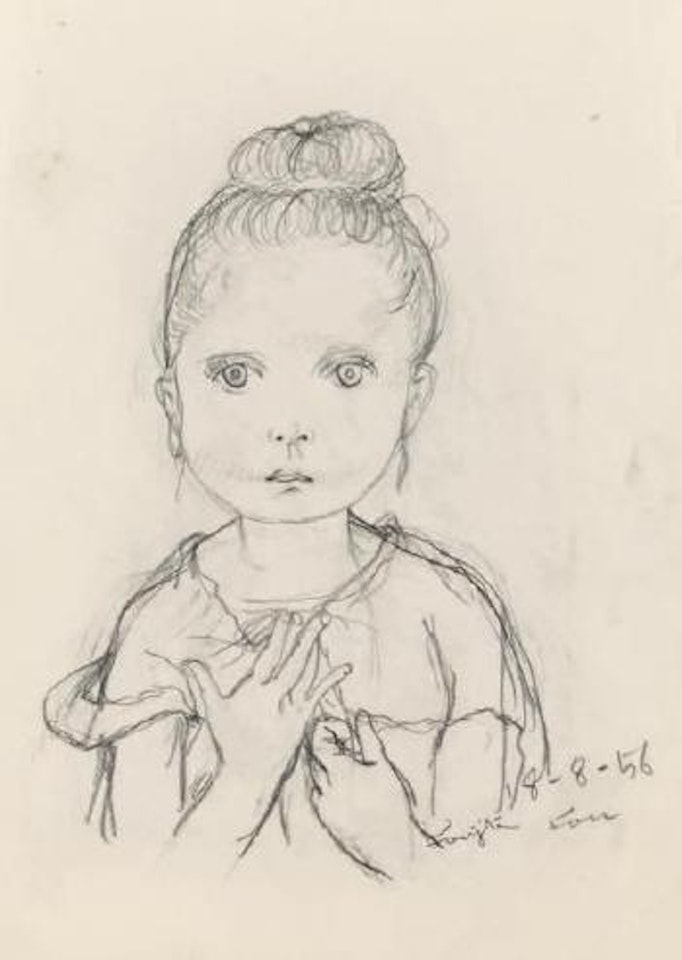 Jeune fille à la cuisine by Leonard Tsuguharu Foujita