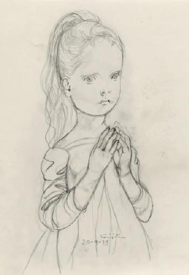 La prière by Leonard Tsuguharu Foujita