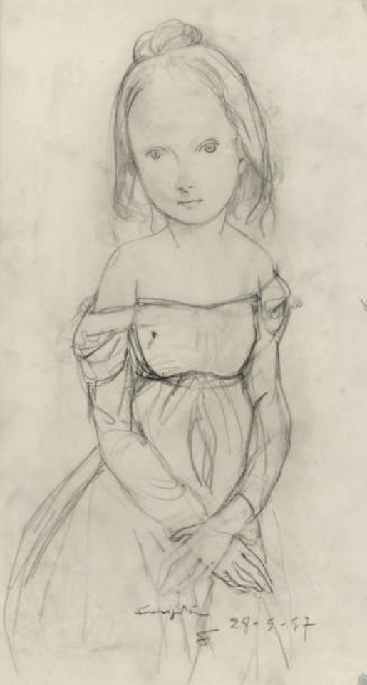 Jeune fille by Leonard Tsuguharu Foujita