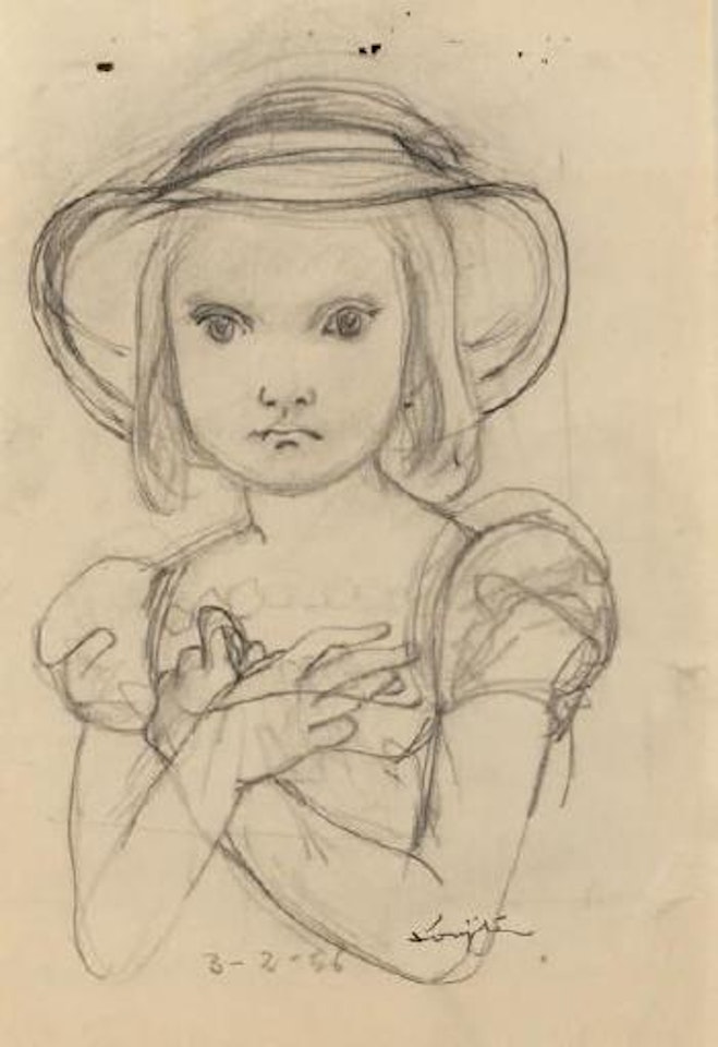 Petite fille au chapeau by Leonard Tsuguharu Foujita