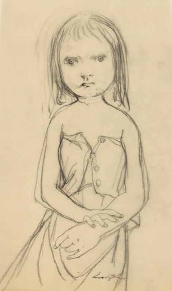 Fillette debraillée by Leonard Tsuguharu Foujita
