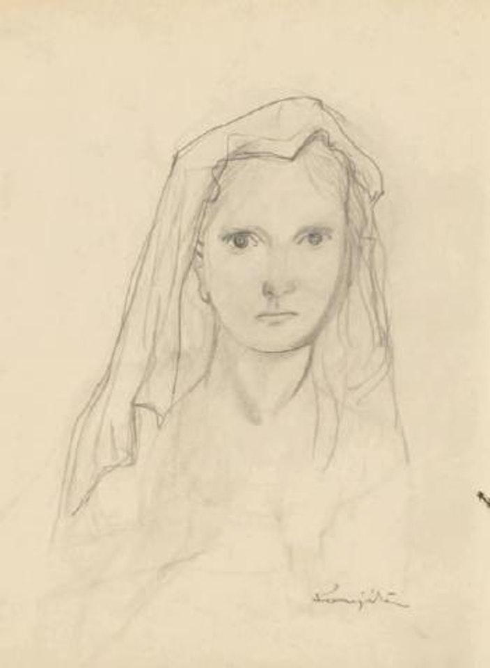 Jeune fille au voile by Leonard Tsuguharu Foujita