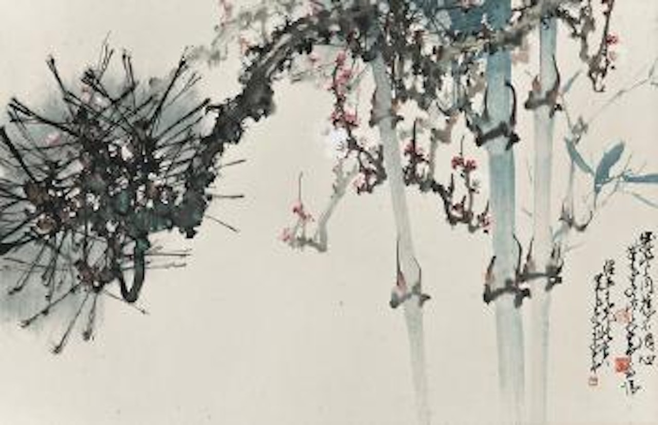 Three friends of the winter by Zhao Shao'ang