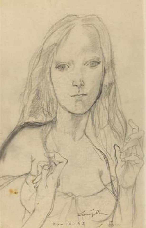 Jeune femme by Leonard Tsuguharu Foujita