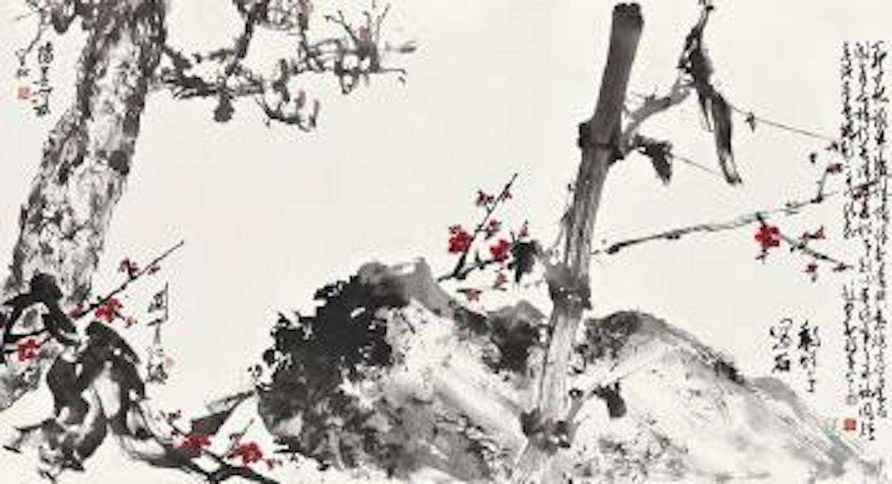 Three friends of the winter by Li Xiongcai  by Yang Shanshen by Zhao Shao'ang