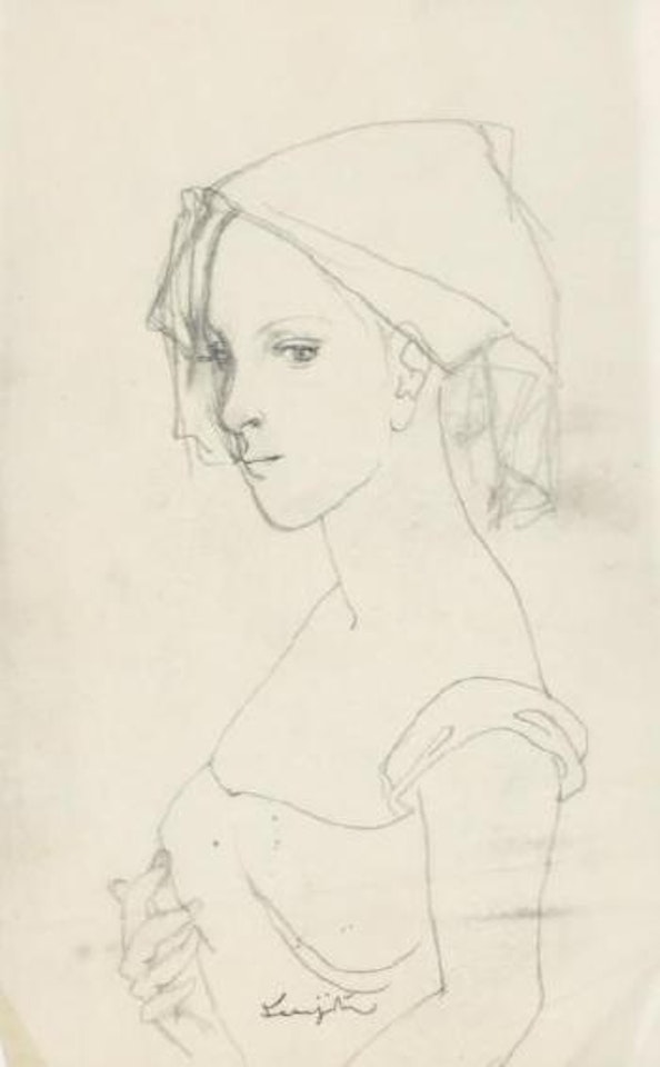 Femme au fichu by Leonard Tsuguharu Foujita