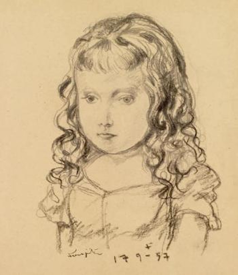 Fillette à la belle chevelure by Leonard Tsuguharu Foujita