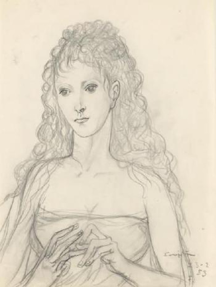 Jeune femme blonde by Leonard Tsuguharu Foujita