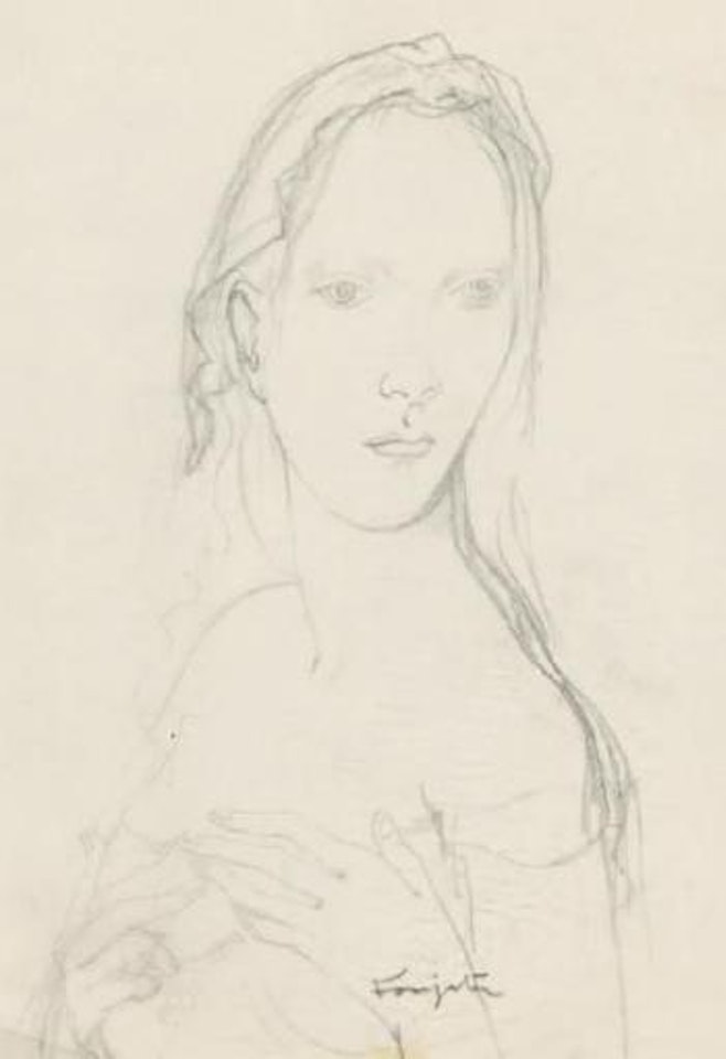 Jeune fille en train de compter by Leonard Tsuguharu Foujita
