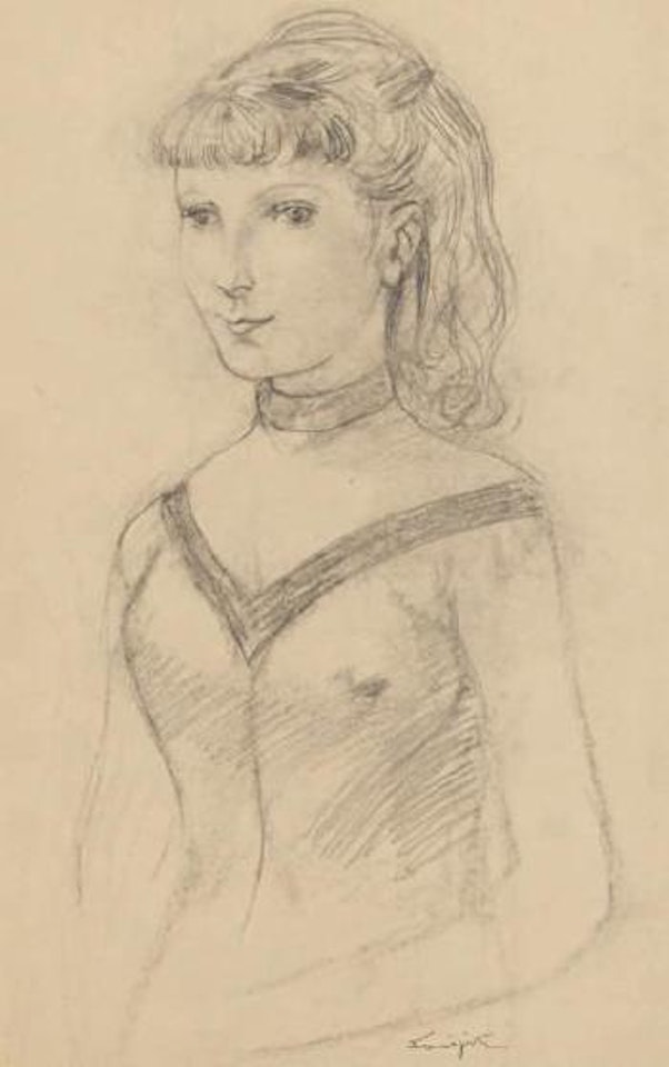 Jeune fille modèle by Leonard Tsuguharu Foujita