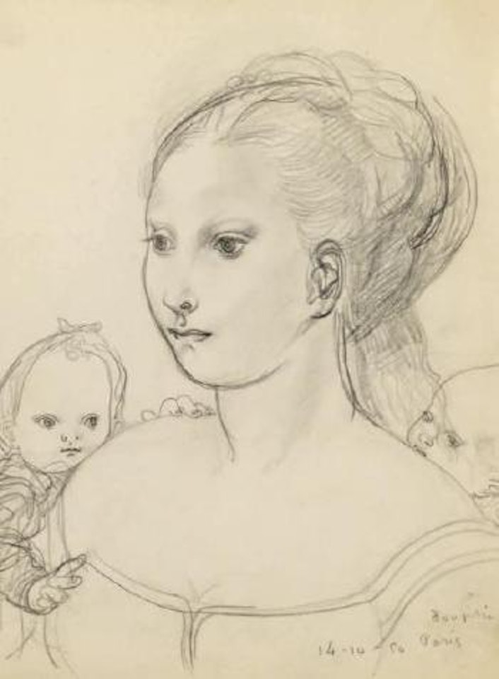 Mère et ses deux enfants by Leonard Tsuguharu Foujita