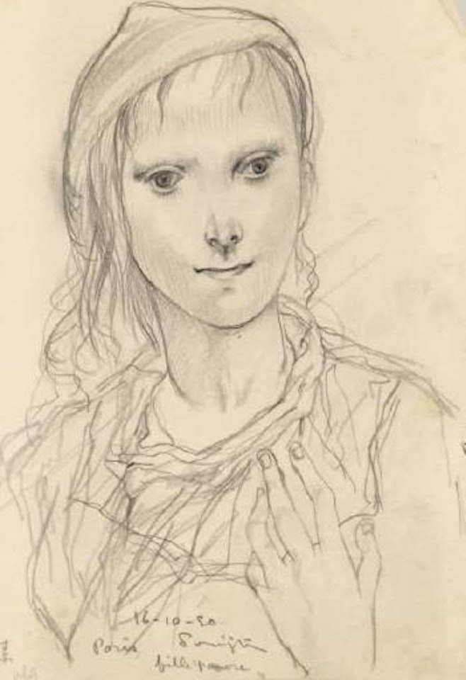 Jeune femme by Leonard Tsuguharu Foujita