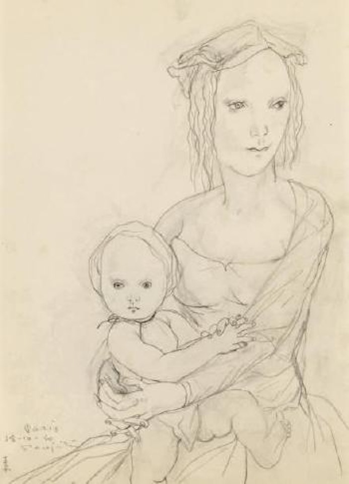 Mère et son bébé by Leonard Tsuguharu Foujita