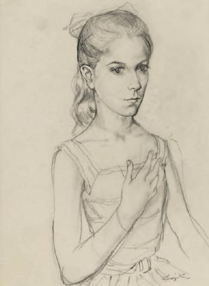 Jeune élégante by Leonard Tsuguharu Foujita