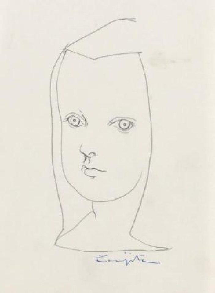 Visage de petite fille by Leonard Tsuguharu Foujita