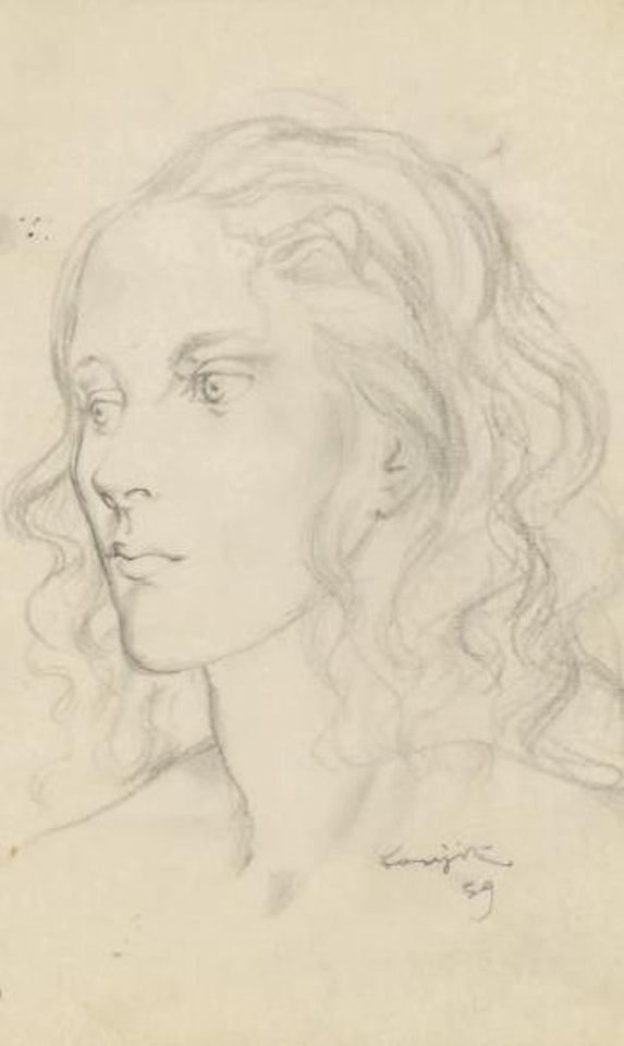 Portrait de jeune femme by Leonard Tsuguharu Foujita