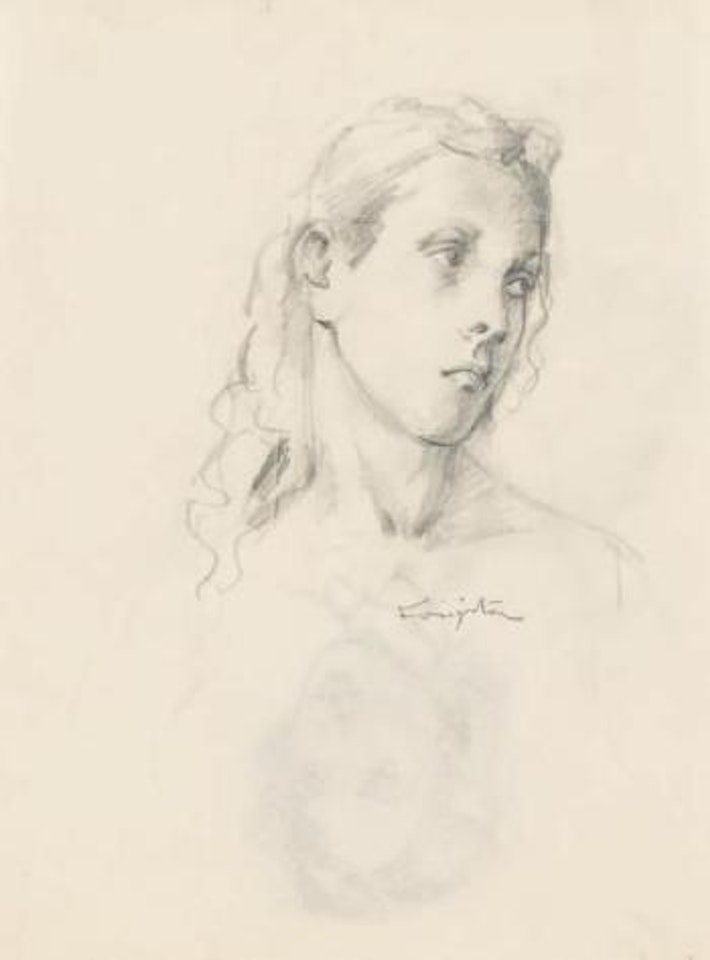 Portrait de femme by Leonard Tsuguharu Foujita