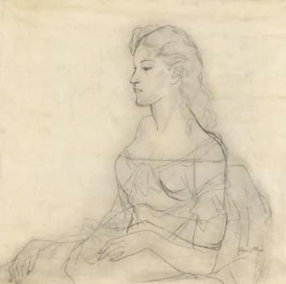 Femme de profil by Leonard Tsuguharu Foujita