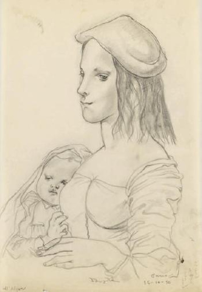 Mère et son enfant by Leonard Tsuguharu Foujita