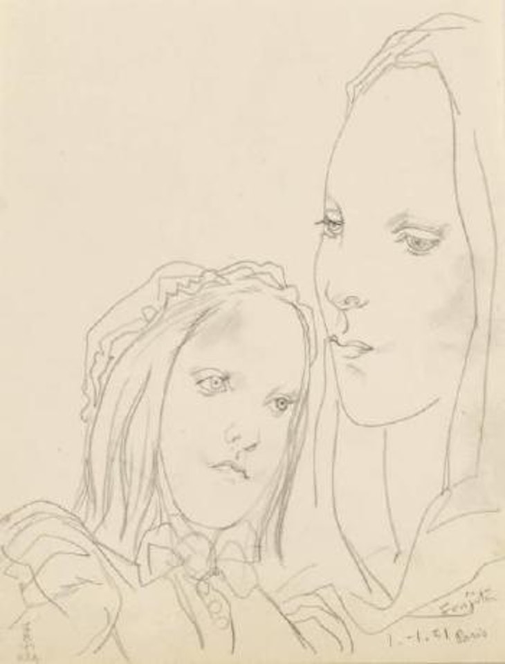 Scène tendre by Leonard Tsuguharu Foujita