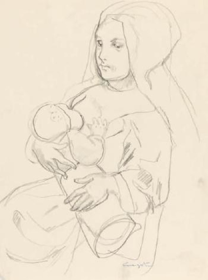 Allaitement by Leonard Tsuguharu Foujita