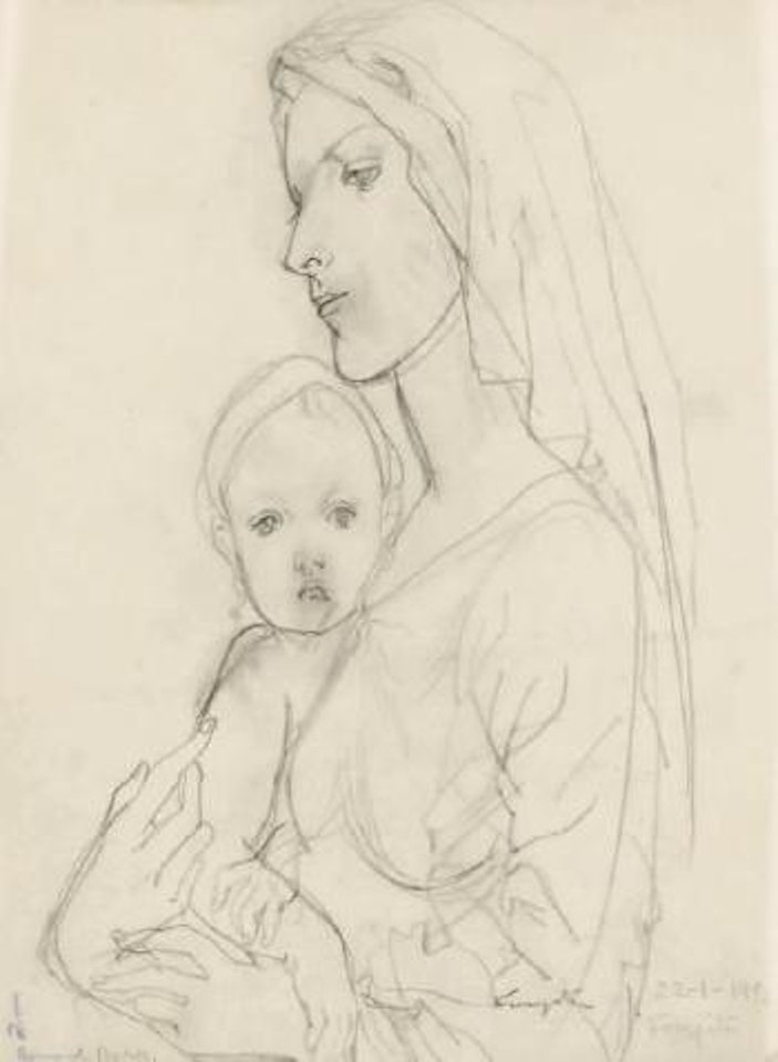 Mère et enfant by Leonard Tsuguharu Foujita
