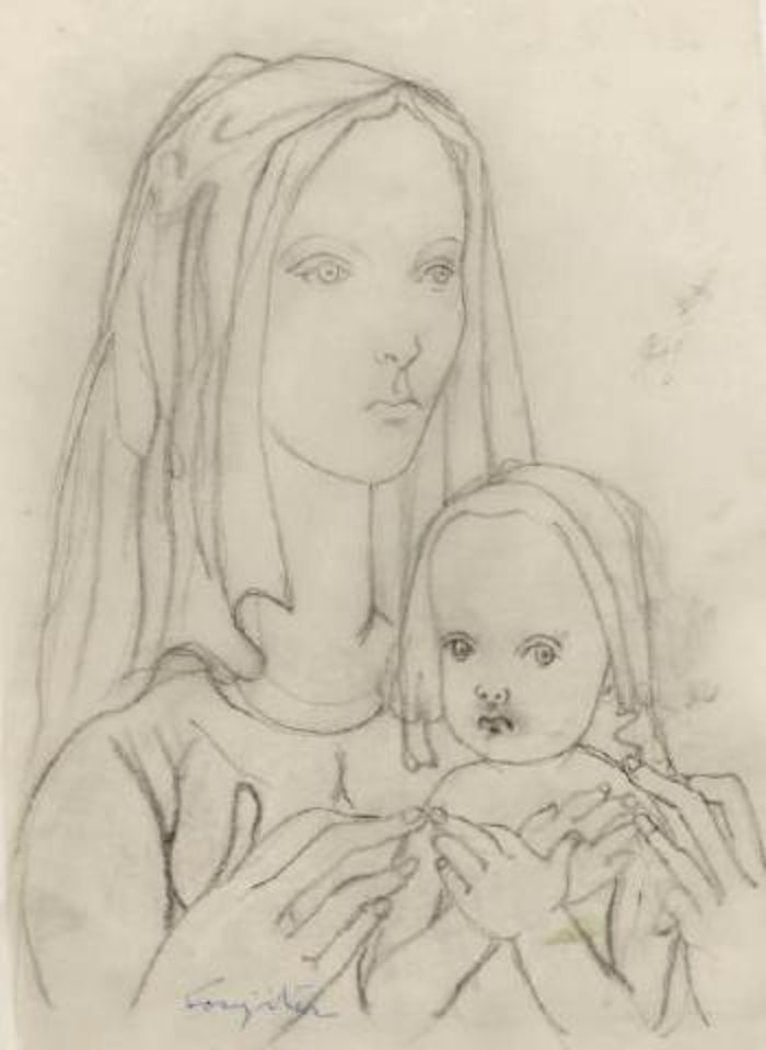 Mère et l'enfant by Leonard Tsuguharu Foujita