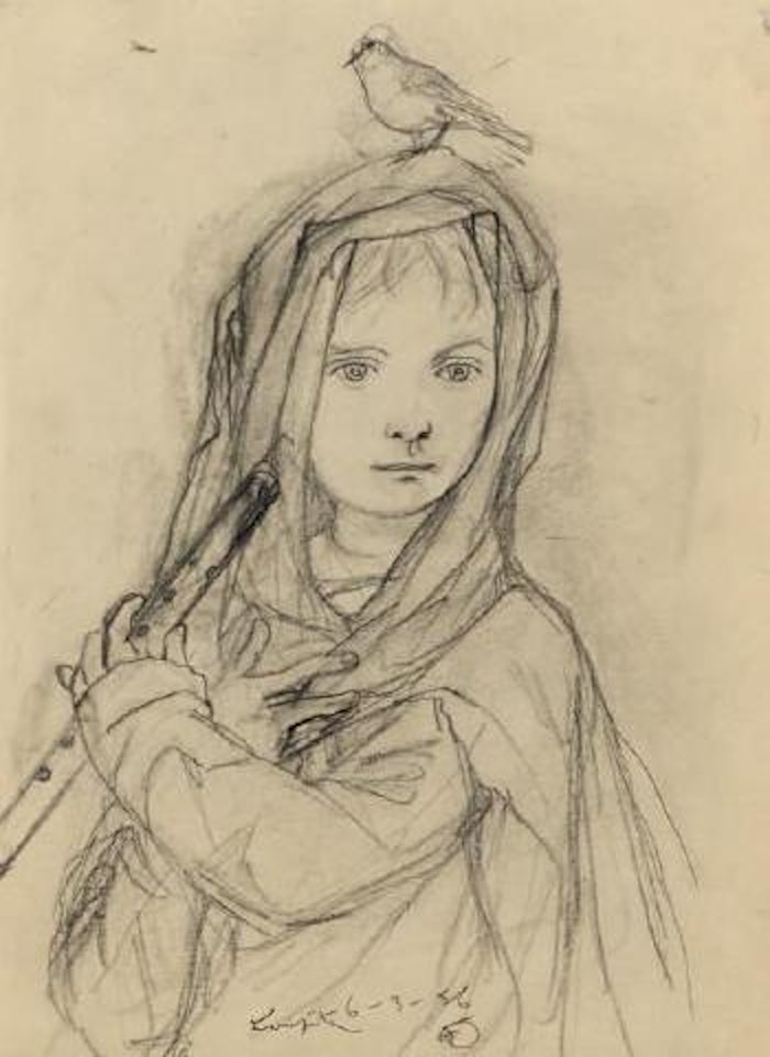 Charmeuse d'oiseaux by Leonard Tsuguharu Foujita