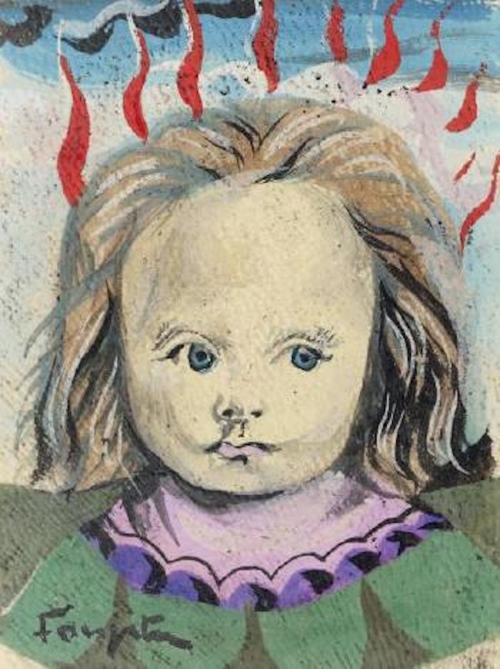 Fillette et flammes by Leonard Tsuguharu Foujita