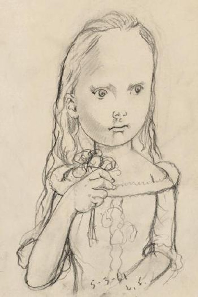 Fillette à la paquerette by Leonard Tsuguharu Foujita