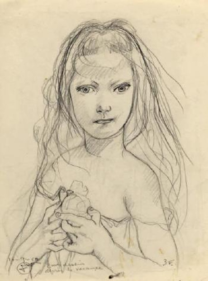 Jeune fille à la conque by Leonard Tsuguharu Foujita