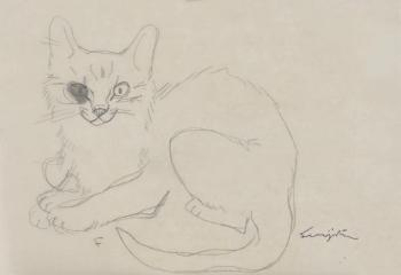 Chat by Leonard Tsuguharu Foujita