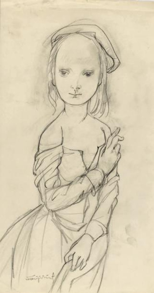 Fillette débraillée by Leonard Tsuguharu Foujita