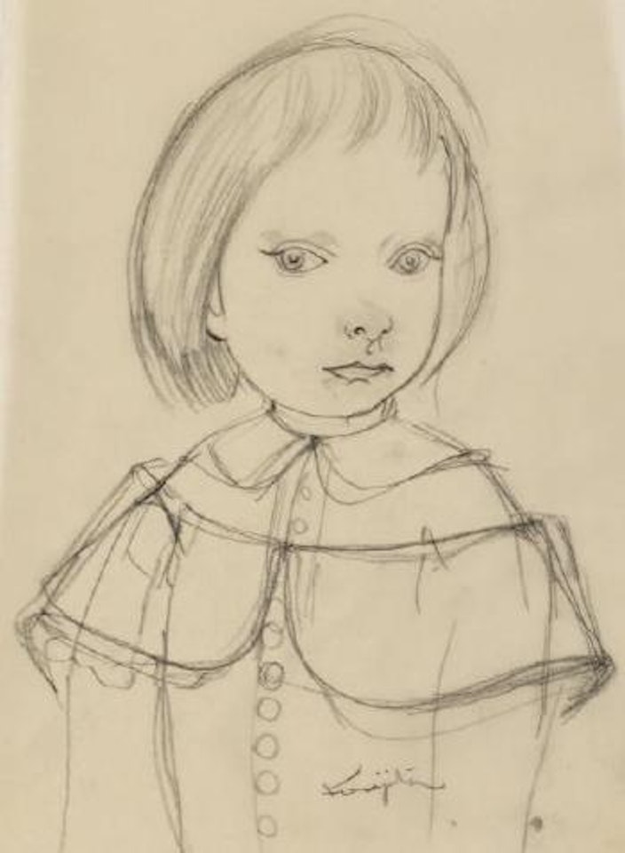 Petit garçon posant by Leonard Tsuguharu Foujita