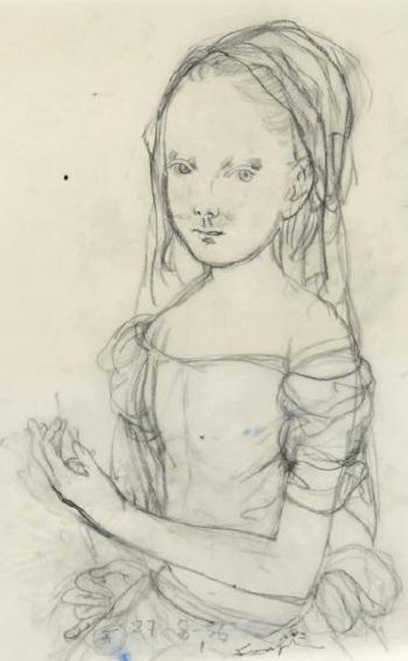 Jeune fille by Leonard Tsuguharu Foujita