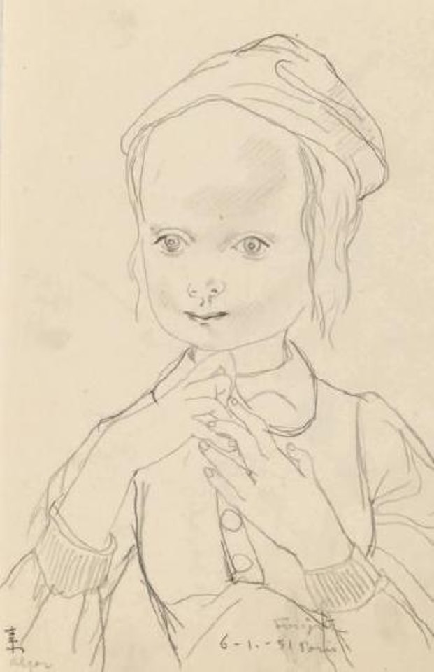 Petite fille à la tunique by Leonard Tsuguharu Foujita