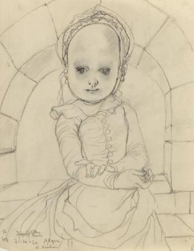 Fillette sous une arche by Leonard Tsuguharu Foujita