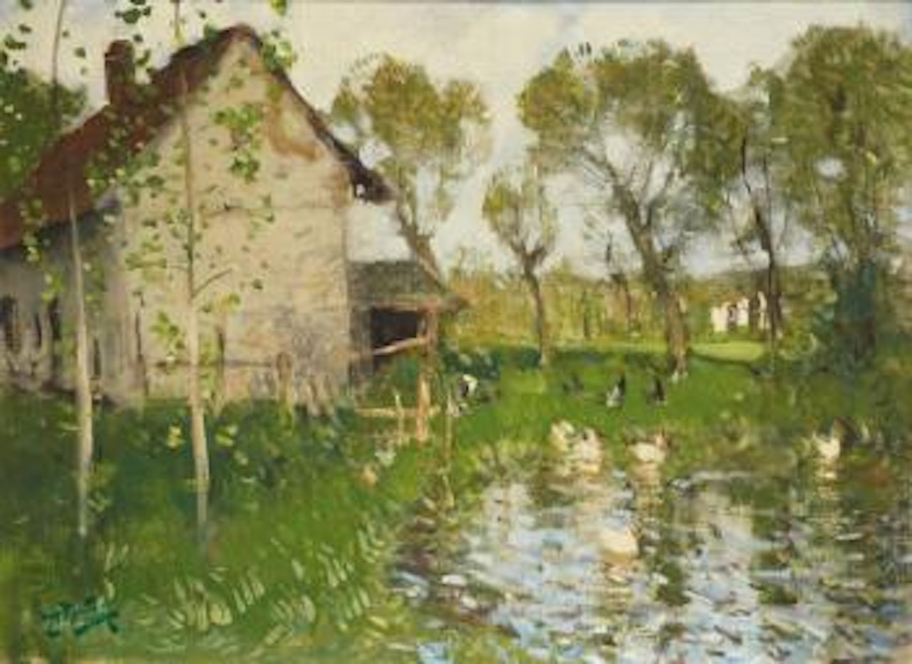 Paysage by Pierre Eugène Montezin