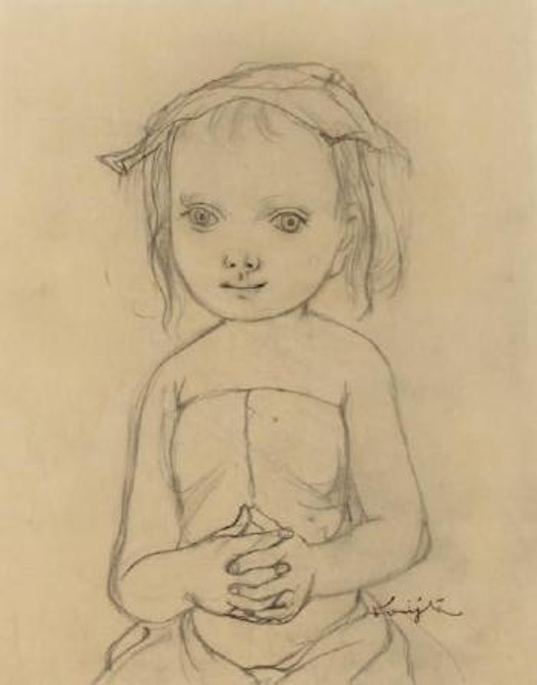 Petite fille aux mains jointes by Leonard Tsuguharu Foujita