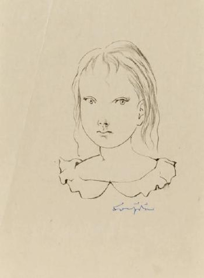 Jeune fille à la colerette by Leonard Tsuguharu Foujita