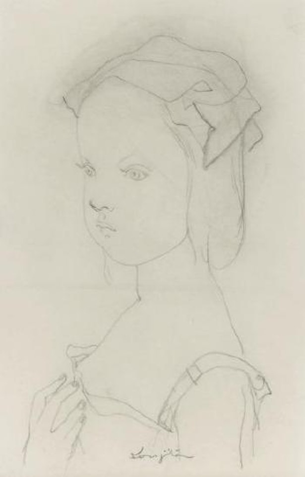 Fillette au fichu by Leonard Tsuguharu Foujita