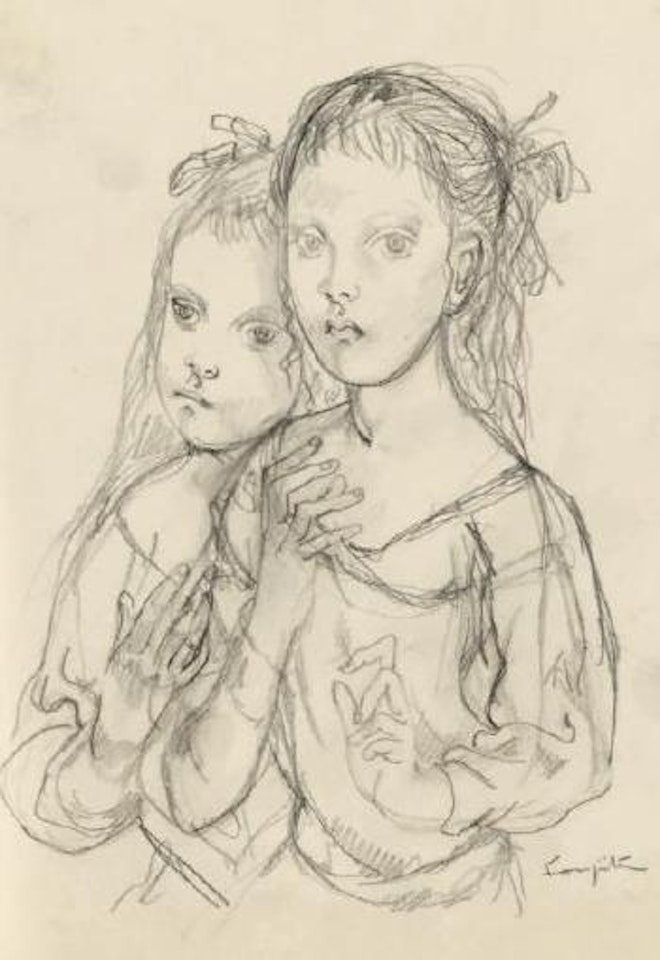 Deux amies by Leonard Tsuguharu Foujita