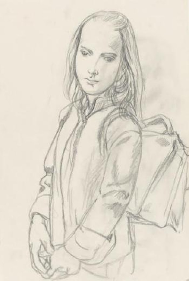 Jeune écolière by Leonard Tsuguharu Foujita