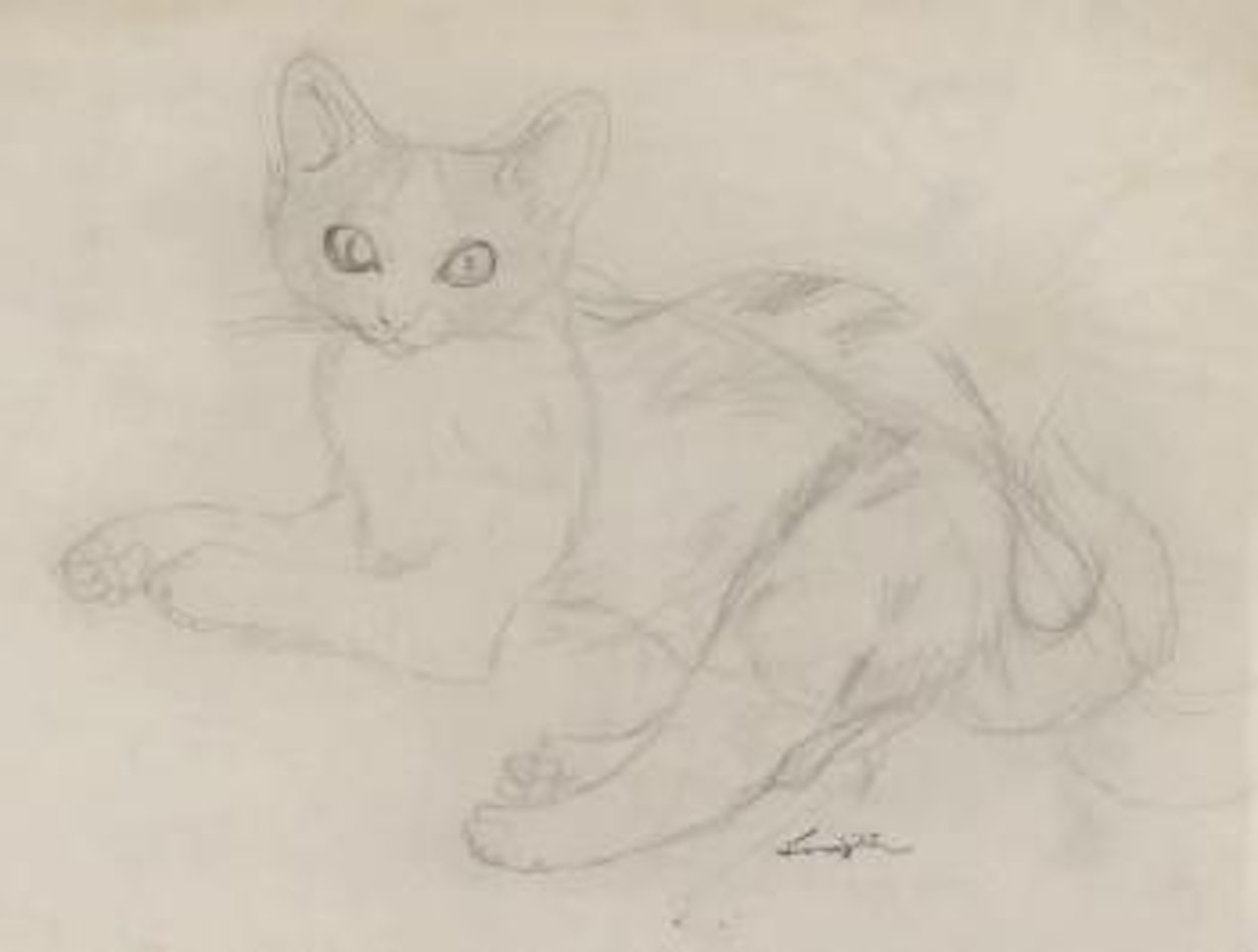 Chat by Leonard Tsuguharu Foujita