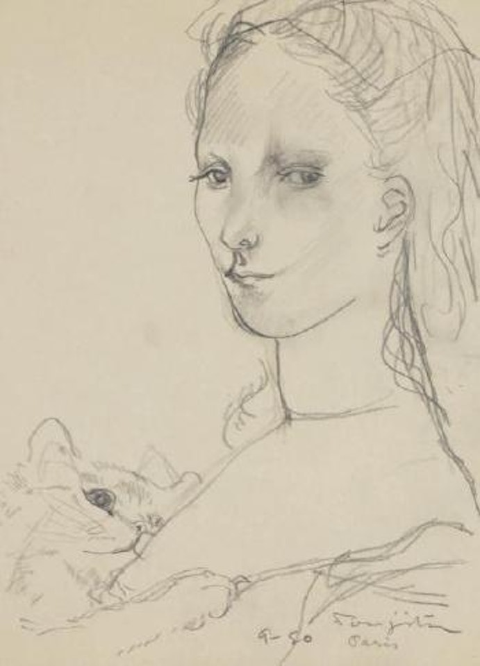 Scène tendre by Leonard Tsuguharu Foujita