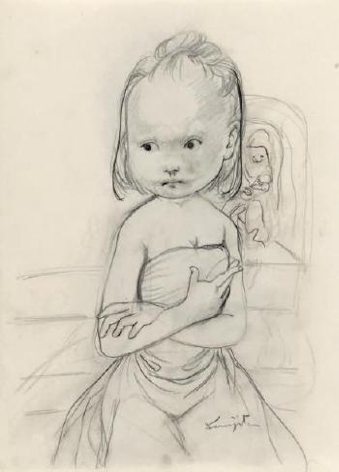 Enfant à la commode by Leonard Tsuguharu Foujita
