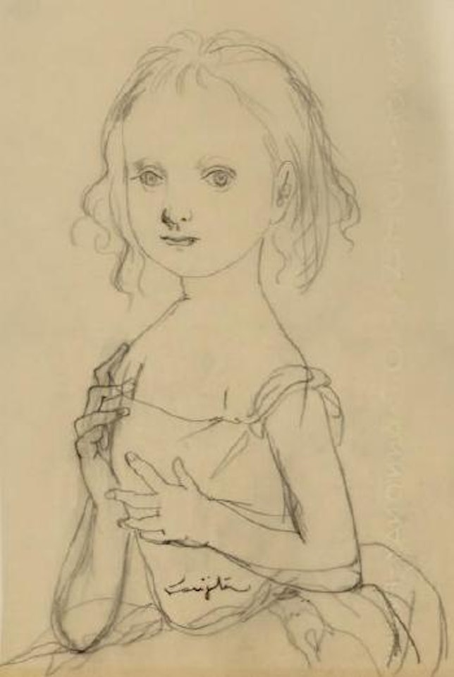 Fillette prenant la pose by Leonard Tsuguharu Foujita