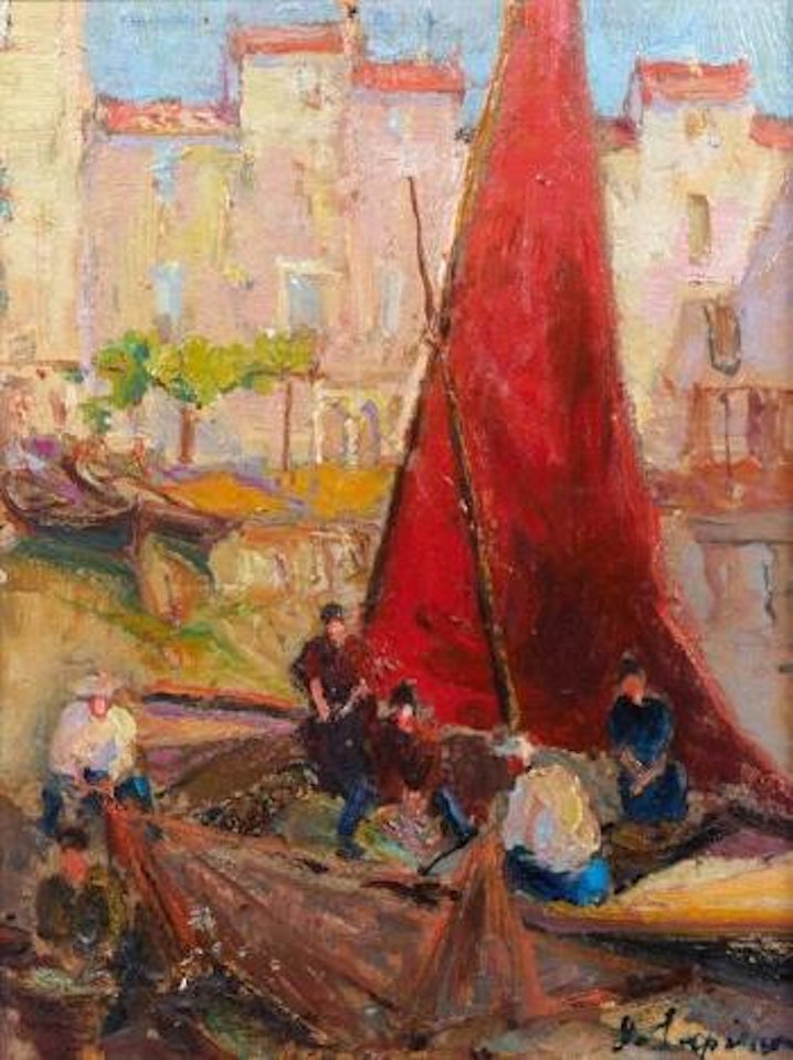 La voile rouge by Georgij Aleksandrovic Lapschin