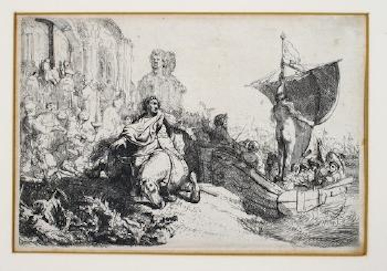 Das Lob der Schiffahrt by Attributed to Rembrandt Harmensz van Rijn